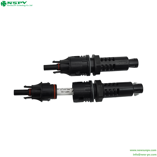 Black Tuv Certified Solar Panel Fuse Connector 4pff Female End For Home Use