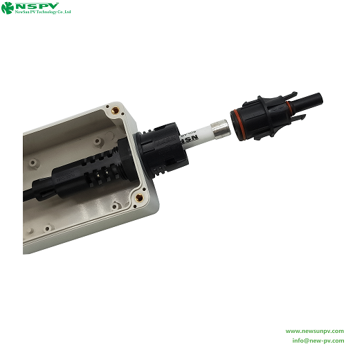 Black Tuv Certified Solar Panel Fuse Connector 4pff Female End For Home Use