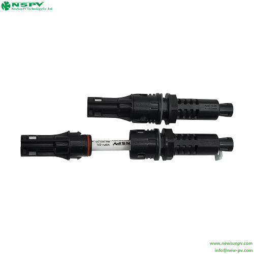 Black 4pfm Tuv Solar Panel Fuse Connector Male End 1500vdc For Solar Pv Combiner Box
