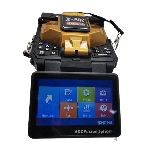 Single Fiber Fusion Splicer - 156mm X 141mm X 156mm, Black | 2.45 Kg, 6 Seconds Splicing, Automatic & Manual Modes, 5200mah Battery, Waterproof, Anti-shock Design, 5000 Records Storage