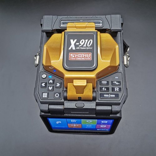 Single Fiber Fusion Splicer - 156mm X 141mm X 156mm, Black | 2.45 Kg, 6 Seconds Splicing, Automatic & Manual Modes, 5200mah Battery, Waterproof, Anti-shock Design, 5000 Records Storage