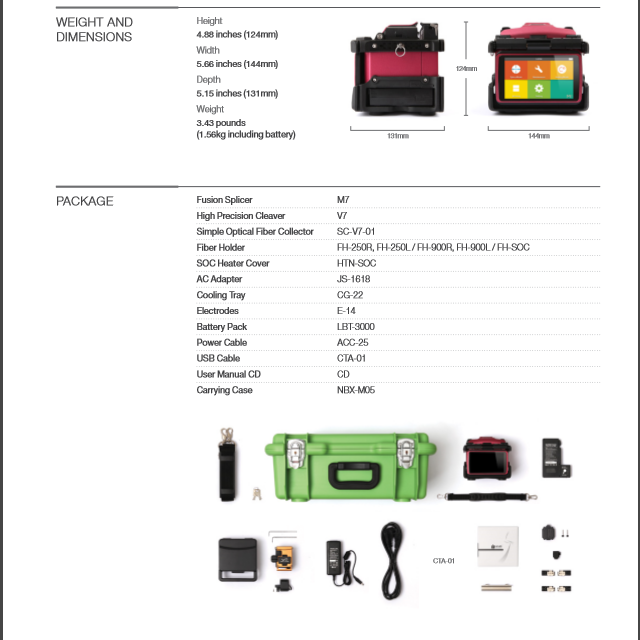 Pink Inno M7 Fusion Splicer