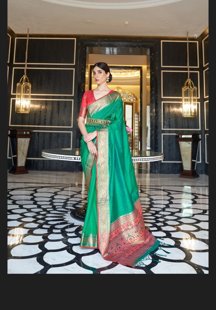 Silk Saree - Art Silk, Resam Embroidery | Red Embroidered Banarasi Style For Traditional Casual Wedding Wear