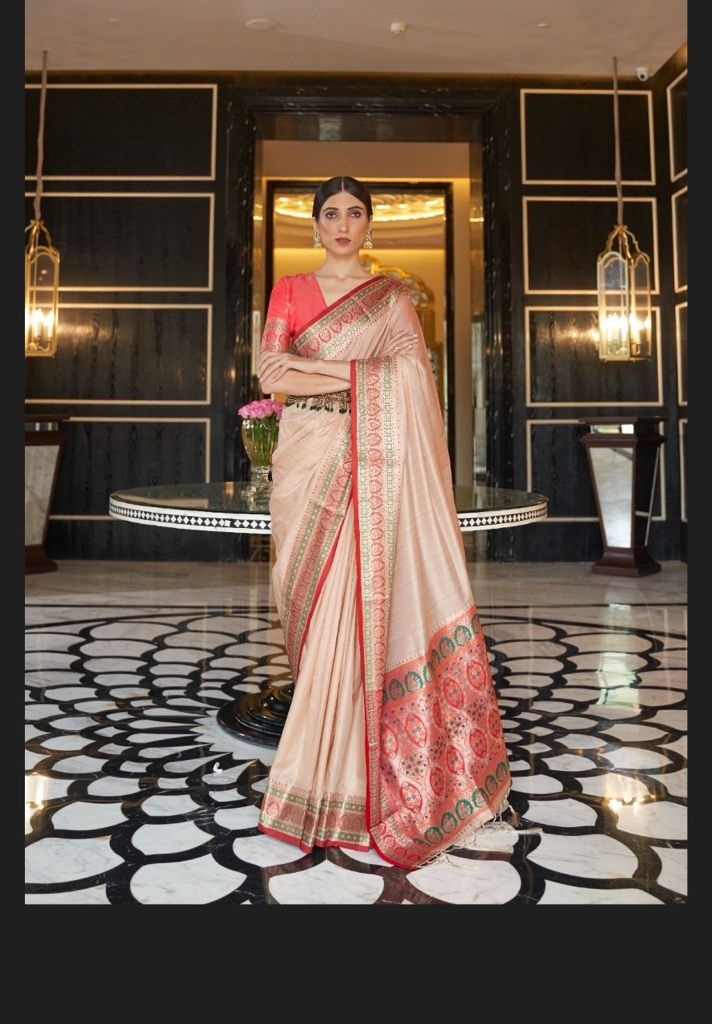 Silk Saree - Art Silk, Resam Embroidery | Red Embroidered Banarasi Style For Traditional Casual Wedding Wear