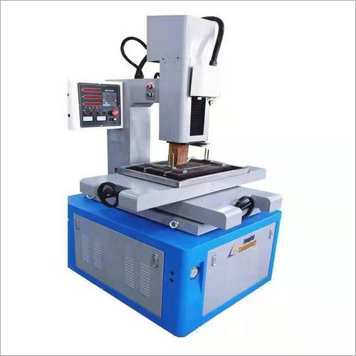 Blue Cnc Edm Small Hole Drill Machine