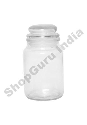 200ml Yankee Castle Glass Jar - Transparent Glass, 200ml Capacity, Smooth Surface, Plain Pattern | Ideal for Packing and Storage