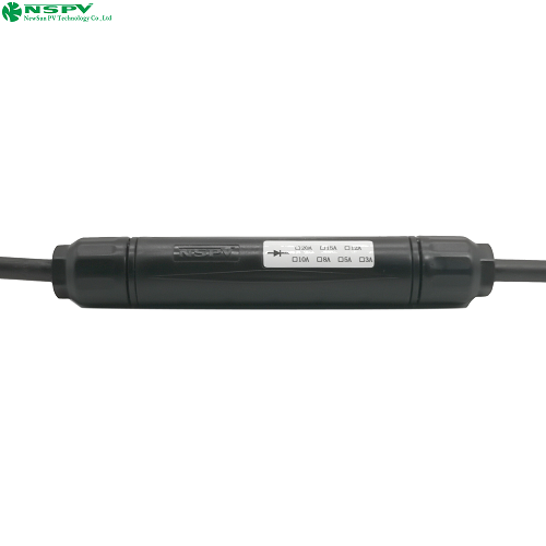 Ip67 Waterproof Solar Diode Connectors 4D2 1000Vdc 10A Pv Diode Connector - Color: Black