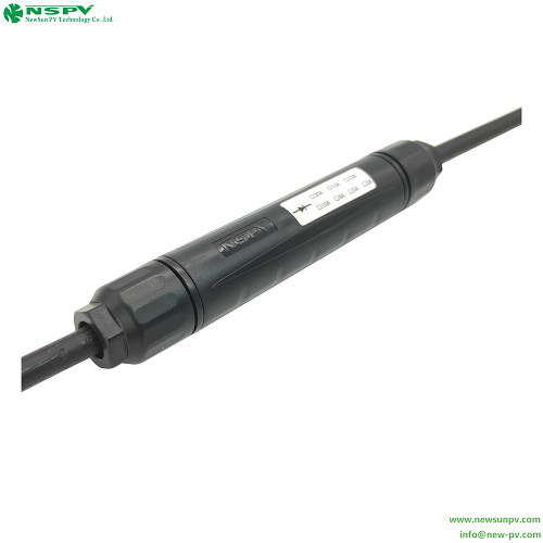 Ip67 Waterproof Solar Diode Connectors 4d2 1000vdc 10a Pv Diode Connector - Ppe/pa Insulation Black 30a (Without Diode) -40 To +85â°c Operating Range Ul94-v0 Flame Class Crimp Connection