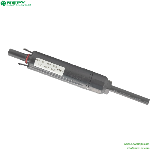 Black 4d3 1000vdc Pv4.0 Solar Diode Connector Prevent Adverse Current Pv Solar System