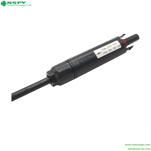 Black 4d3 1000vdc Pv4.0 Solar Diode Connector Prevent Adverse Current Pv Solar System