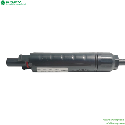 Black 4d3 1000vdc Pv4.0 Solar Diode Connector Prevent Adverse Current Pv Solar System