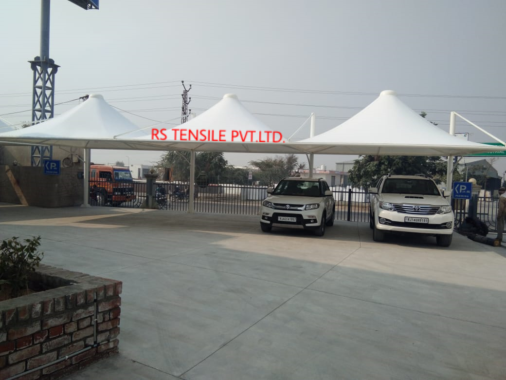 Tensile Lightweight Structure - Pvc Material, Size As Per Requirement | Strong & Fireproof, Waterproof, Ideal For Hotels, Offices & Warehouses