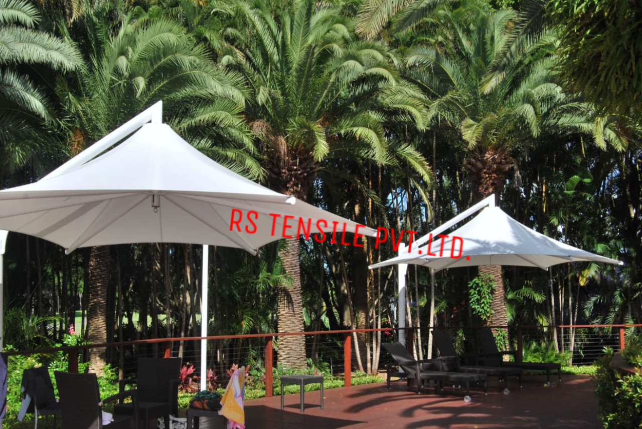 Tensile Lightweight Structure - Pvc Material, Size As Per Requirement | Strong & Fireproof, Waterproof, Ideal For Hotels, Offices & Warehouses