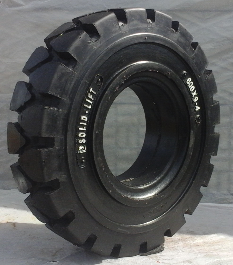 Forklift Solid Tyres - Synthetic Rubber With Metallic Fillers | High Load Capacity, Exceptional Traction On Rough And Dry Surfaces