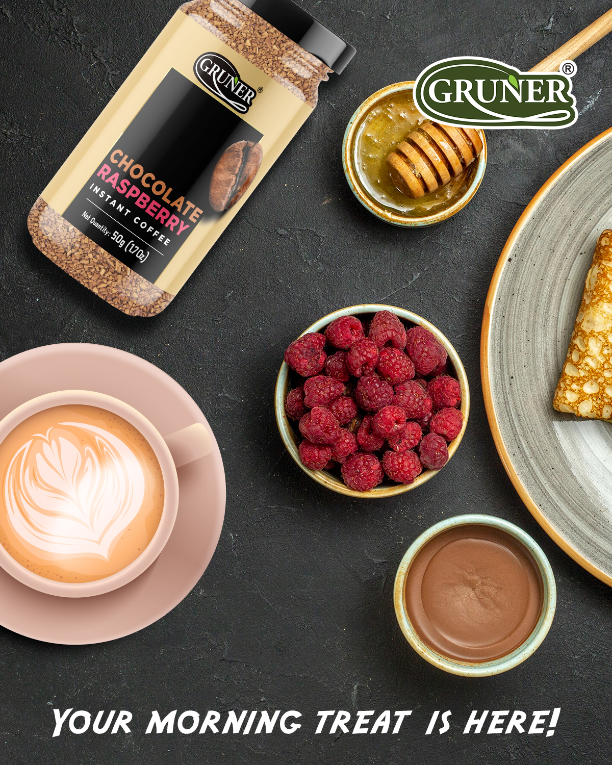 Caffeinated Chocolate Raspberry Instant Coffee