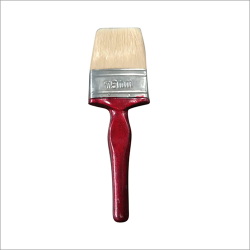 75mm Paint Brush - Synthetic Fiber, Wood Handle | Industrial Grade, Durable Design For Efficient Application