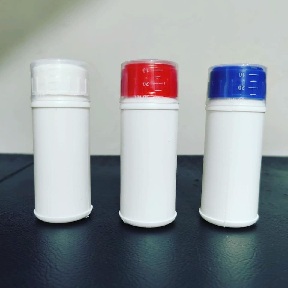 Chemical Pesticide Bottle - Hdpe Material, 250 Ml And 1000 Ml Capacity, White Color | Screw Cap, Easy Open End, Round Shape, 2-month Warranty