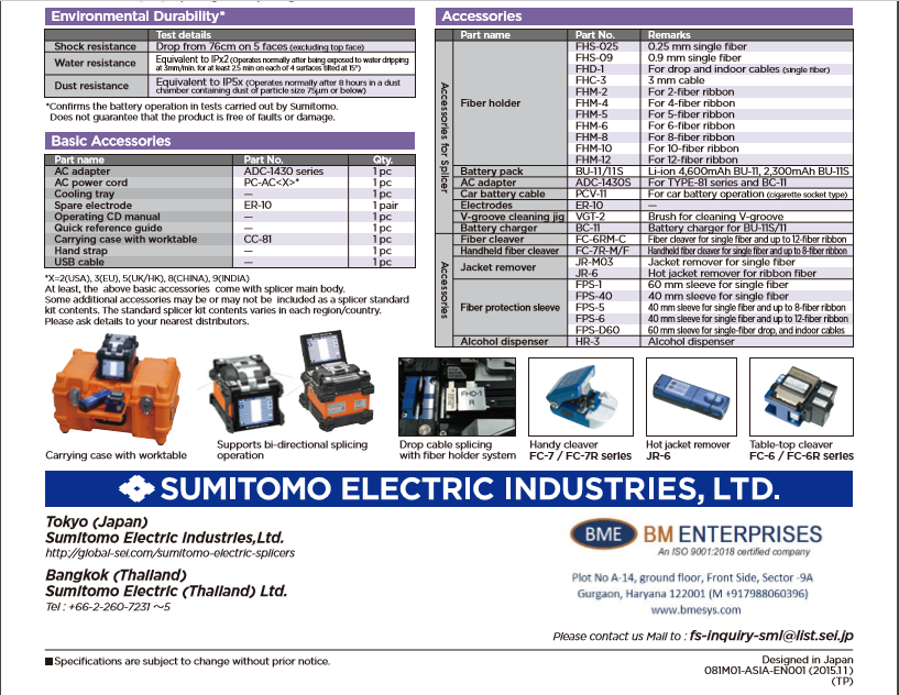 Black Sumitomo Ribbion Splicing Machine 81m12