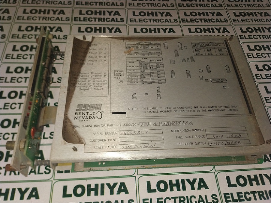 Bently Nevada Module 3300/20-12-01-03-00-00