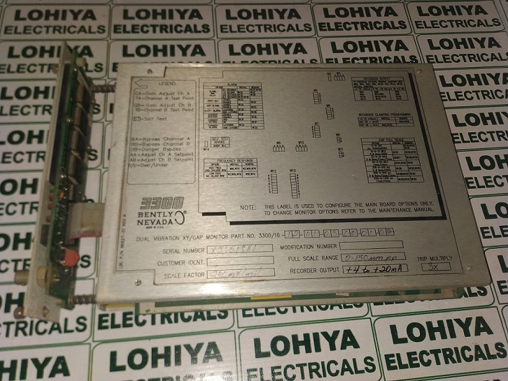 Bently Nevada Module 3300/16-12-01-03-00-01-02