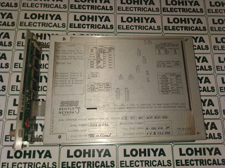 Bently Nevada Module 3300/16-12-01-01-00-00-00