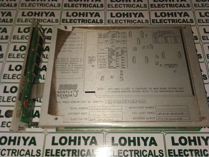 Bently Nevada Module 3300/20-13-02-01-00-00