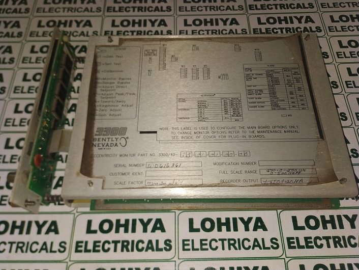 Bently Nevada Module 3300/40-13-01-01-00-00
