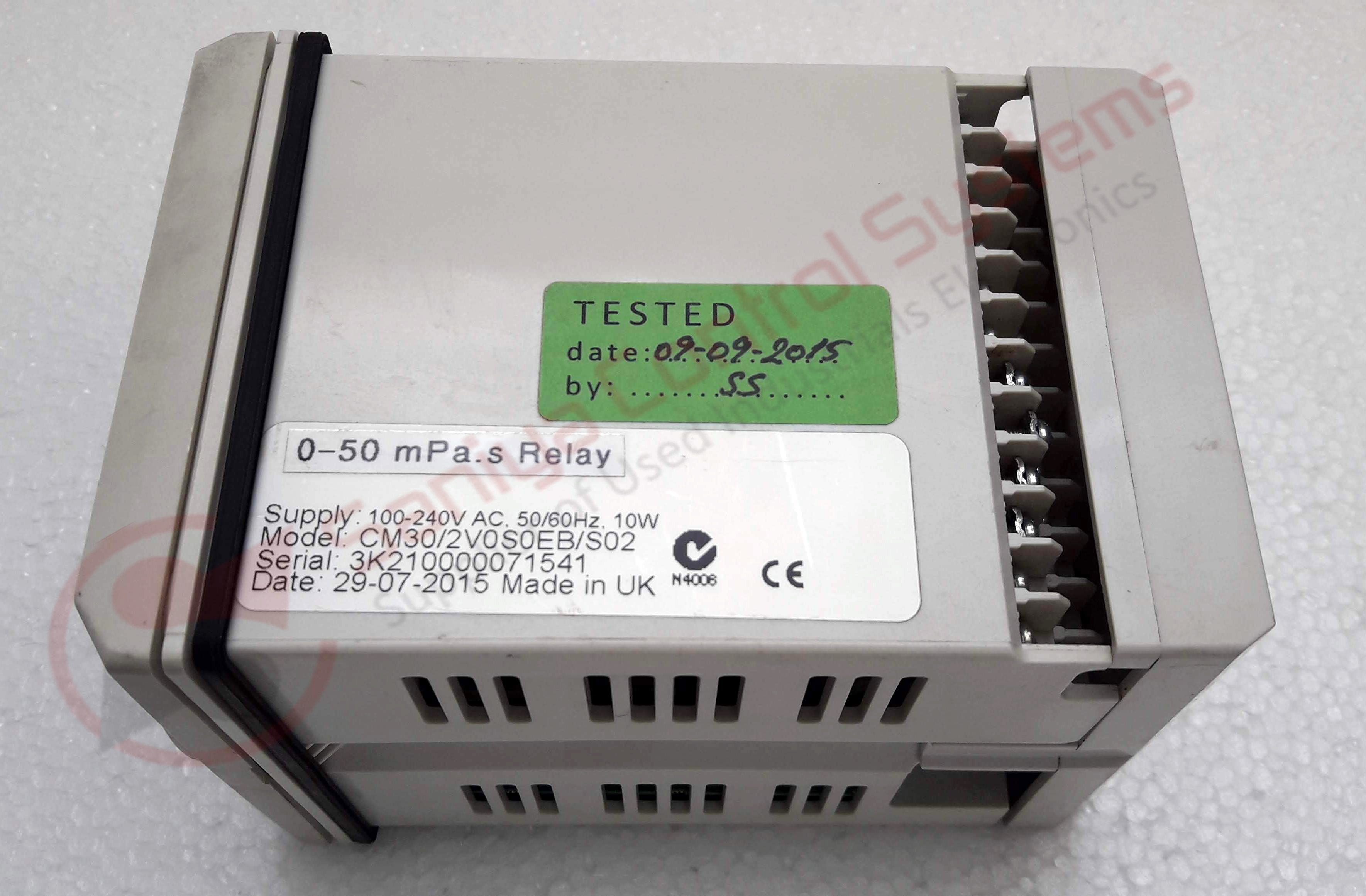 Vaf Instruments Cm30 Viscosity Controller