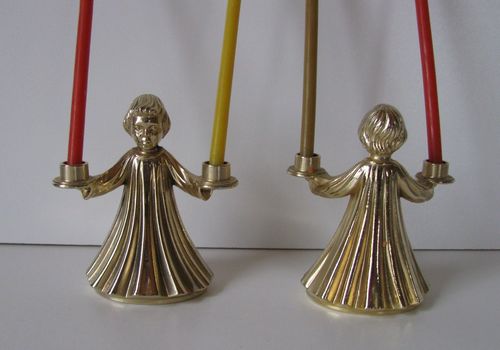 Brass Candle Holder in Dolls Hand