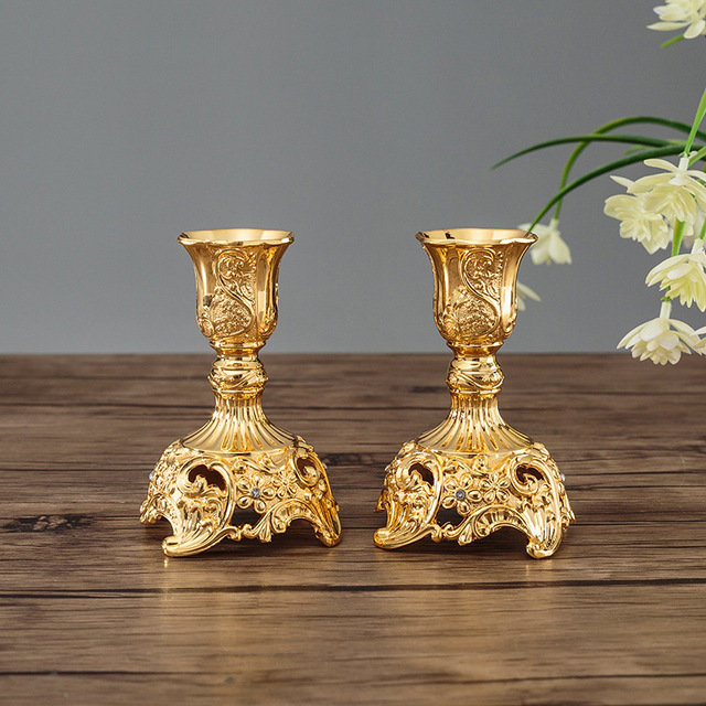 Brass Shining Altar Candle Holder