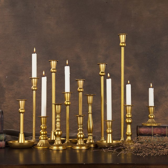 Brass Shining Altar Candle Holder