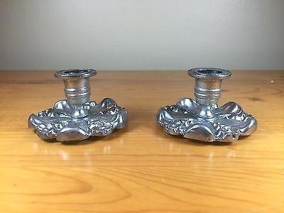 Silver Brass Four Arm Candle Stand