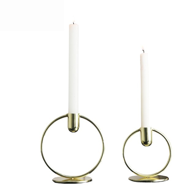 Brass Sphere Metal Candle Holder