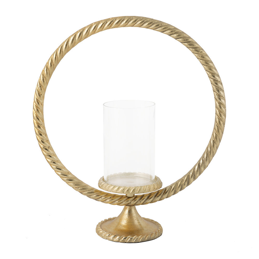 Brass Ring Candle Holder
