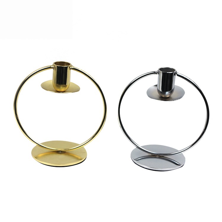 Brass Ring Candle Holder