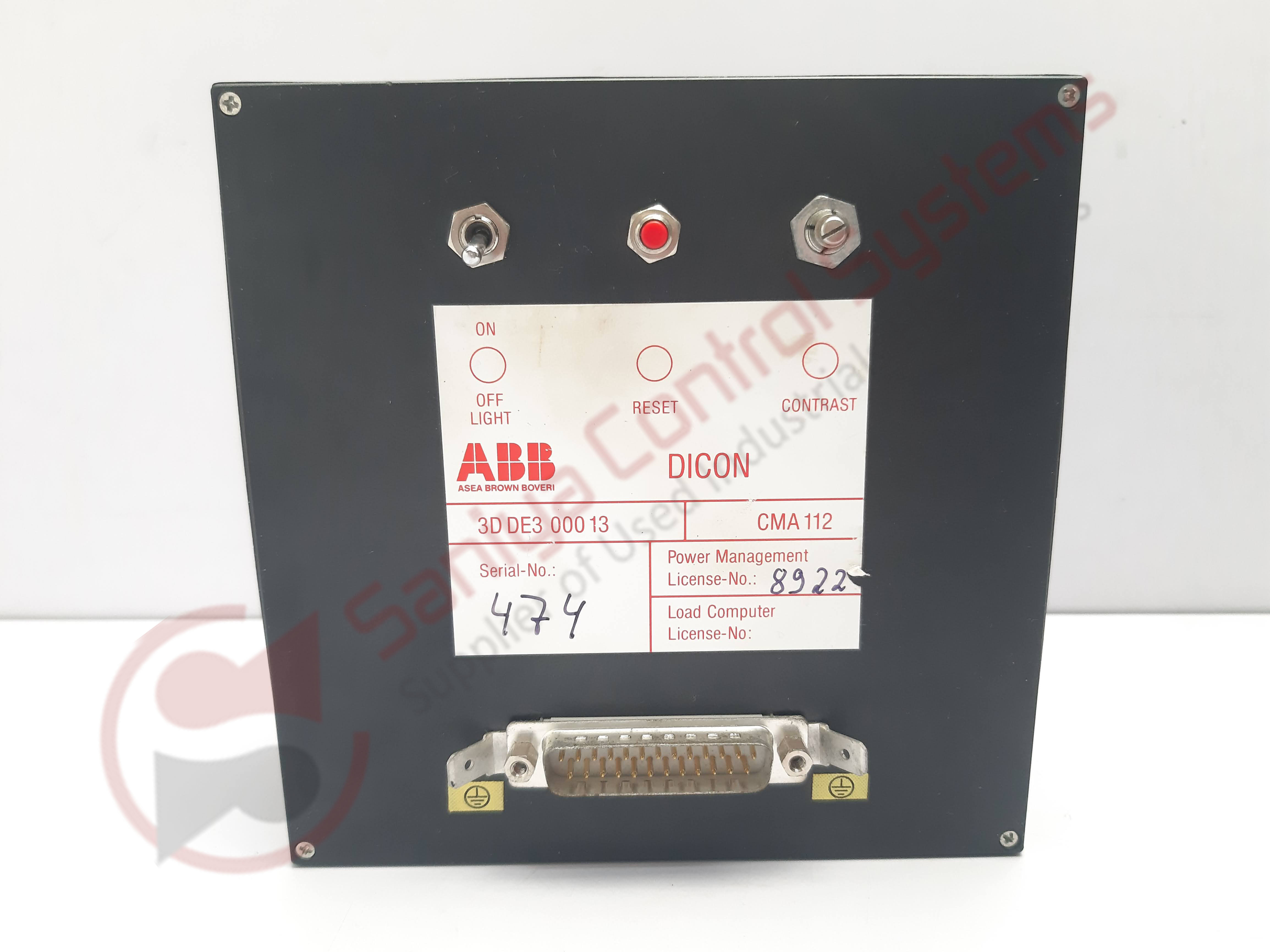 Abb Synpol D Cma112 Dicon 3d De3 00013 Diesel Control Display Panel
