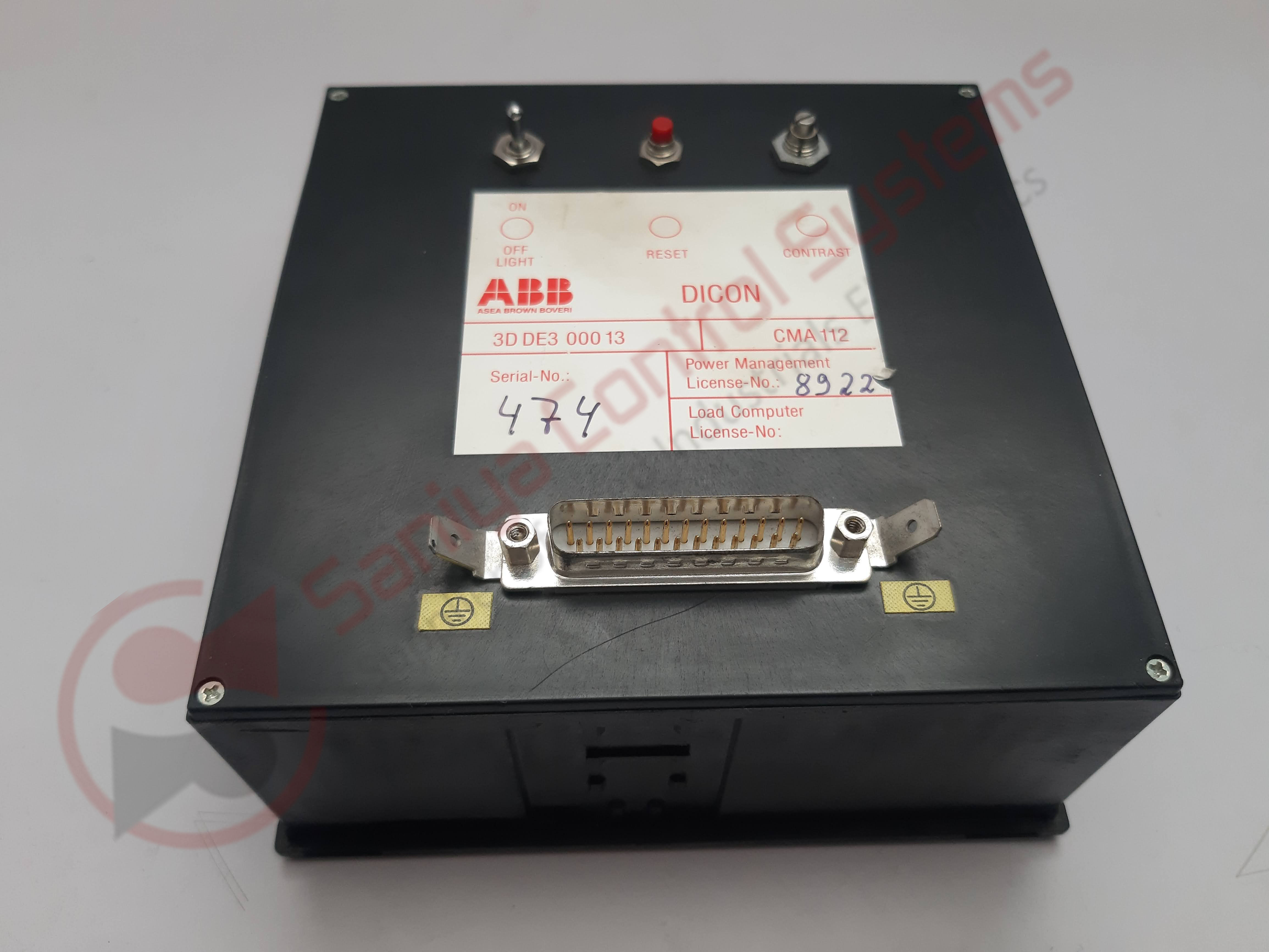 Abb Synpol D Cma112 Dicon 3d De3 00013 Diesel Control Display Panel
