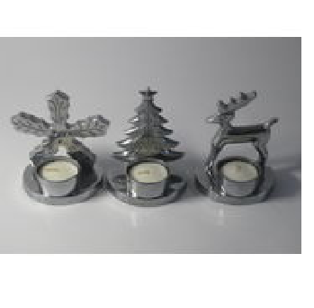 Brass Applique Candle Holder