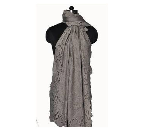 Custom Fine Wool Valentino Lace Stole