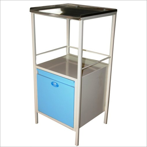 Hospital Bedside Locker - Steel Frame, Compact Design | Convenient Storage for Medical Supplies and Personal Items