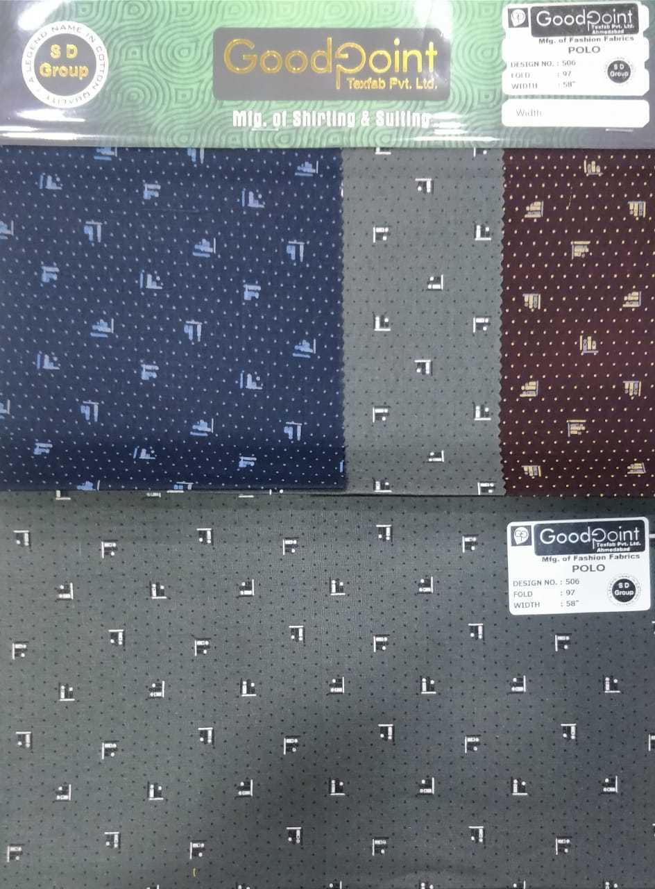 Polo Barmuda Fabric - Fabric, 58" Inch Length X 58" Inch Width | Washable, Printed Texture, 3 Color Options, 97 Fold Strength, Plain Style