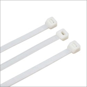 White Plastic Cable Tie - Durable Plastic Material , Exceptional Strength For Secure Shipping