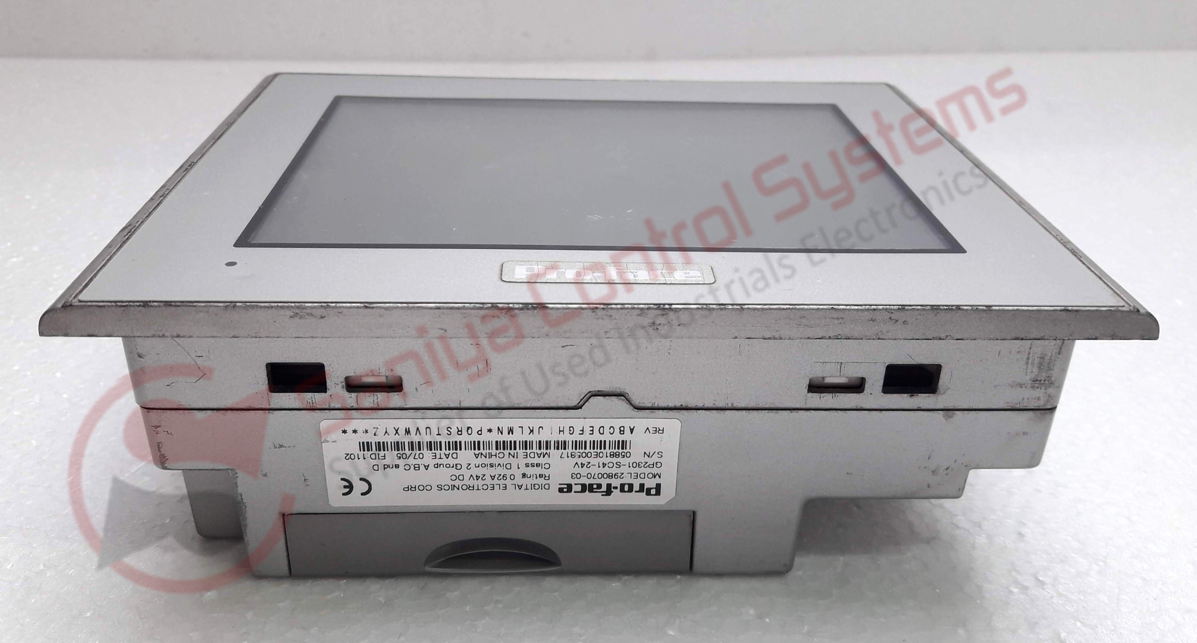 その他 Proface Model 2980070-03 GP2301-SC41-24V Pro-face 2980070-03 Gp2301-sc41-24v 0.92 A 24v Dc Interface