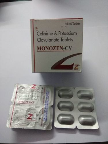 Tablets Cefixime 200mg + Clavulanate Acid 125 Mg