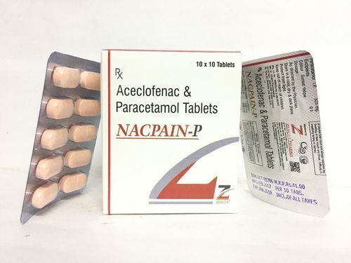 Tablets Aceclofenac 100mg + Paracetamol 325mg