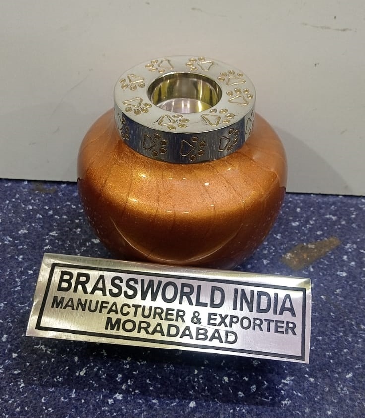 Silver Pet Paw Engraved Tea Light Pet