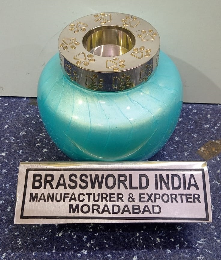 Silver Pet Paw Engraved Tea Light Pet