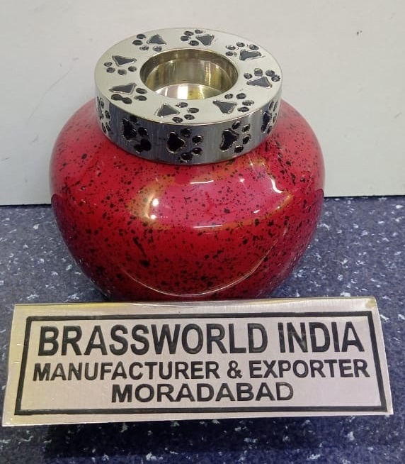 Black Pet Paw Engraved On Top Pet