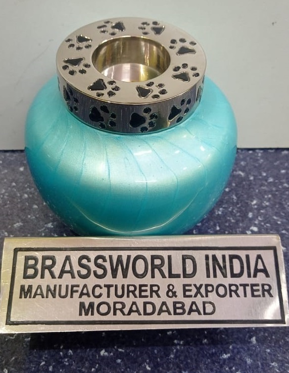 Black Pet Paw Engraved On Top Pet