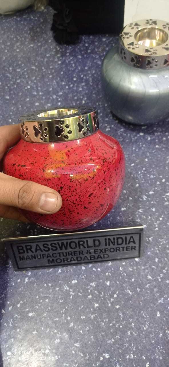 Green Tea Light Candle Pet Paw Engraved